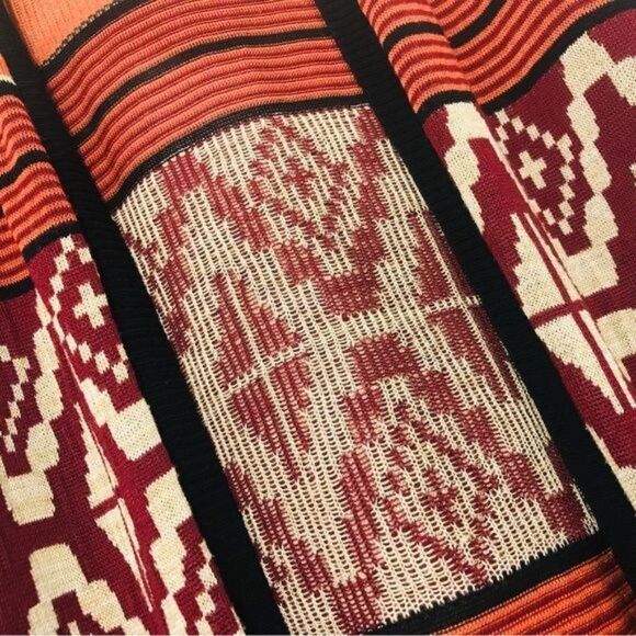 SAY WHAT Boho Knit Open Front Hooded CardiganSize X-Small - Picture 5 of 10